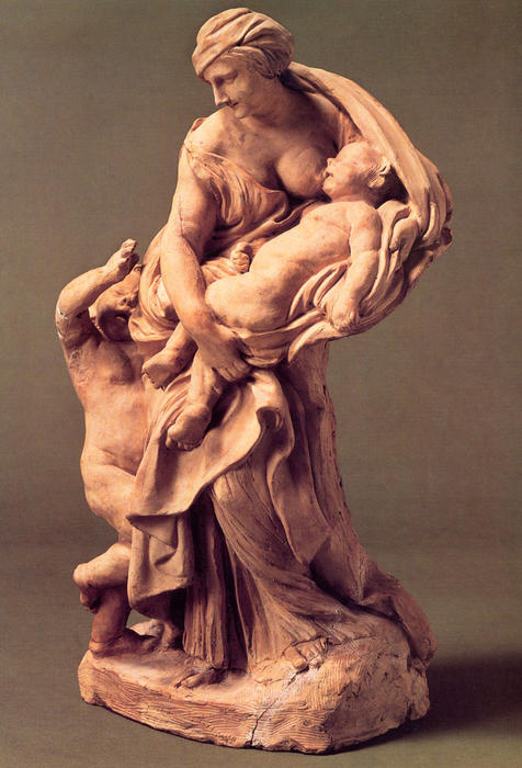 WikiOO.org - Encyclopedia of Fine Arts - Schilderen, Artwork Gian Lorenzo Bernini - Charity Tomb of Urban VIII