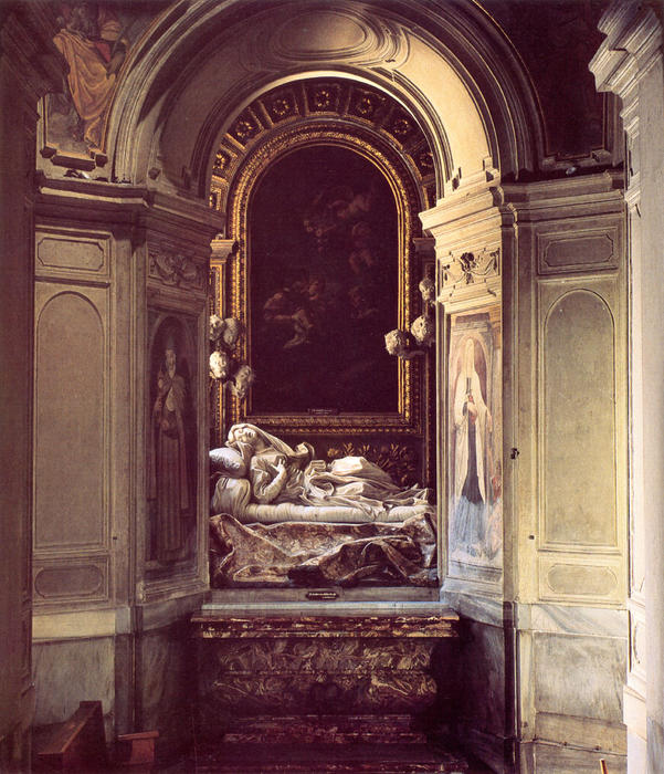 WikiOO.org - Encyclopedia of Fine Arts - Lukisan, Artwork Gian Lorenzo Bernini - The Blessed Lodovica Albertoni