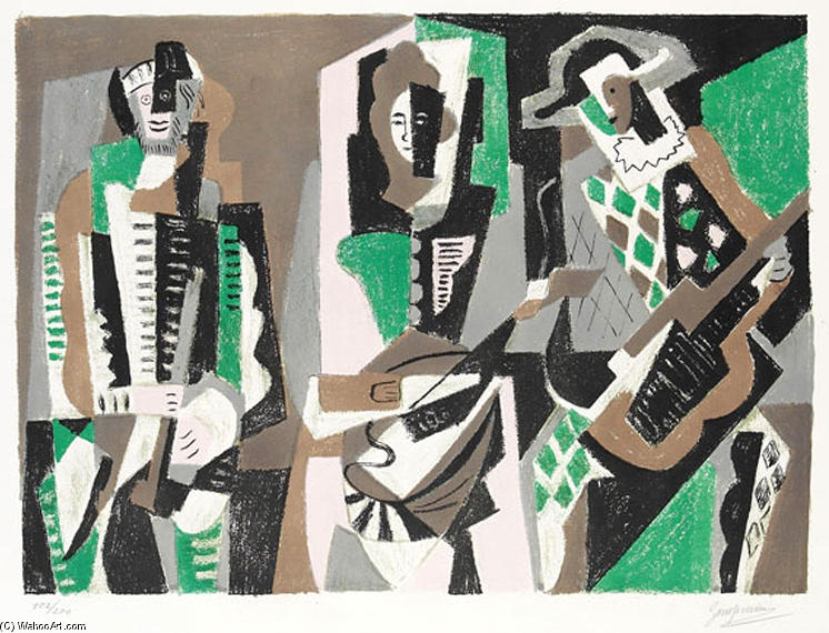 Wikioo.org - The Encyclopedia of Fine Arts - Painting, Artwork by Gino Severini - The Concert