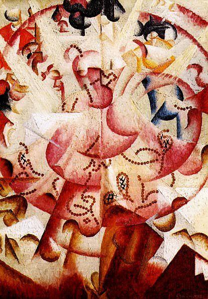 WikiOO.org - 백과 사전 - 회화, 삽화 Gino Severini - Dancer in Pigalle