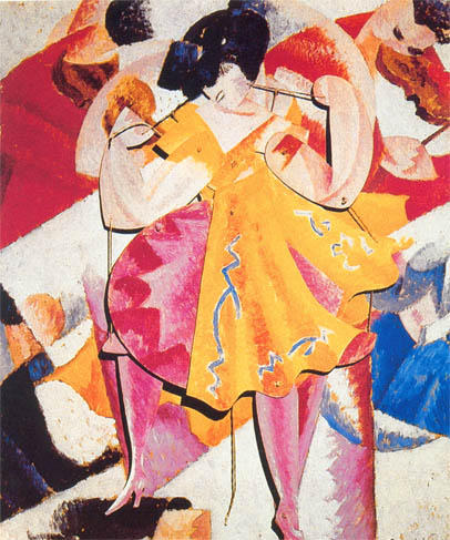 Wikioo.org - The Encyclopedia of Fine Arts - Painting, Artwork by Gino Severini - A dancer