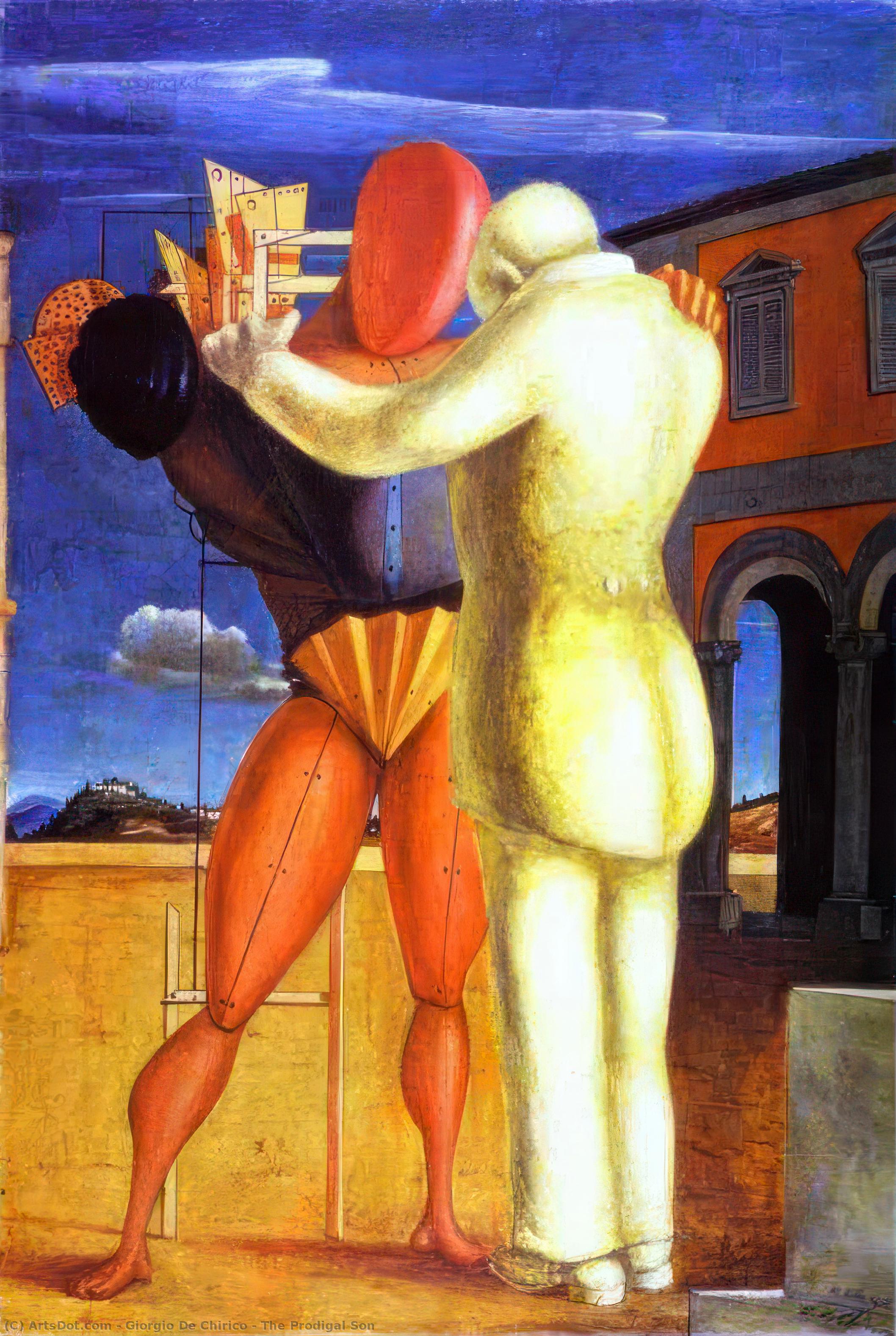 Wikioo.org – L'Enciclopedia delle Belle Arti - Pittura, Opere di Giorgio De Chirico - il figliol prodigo