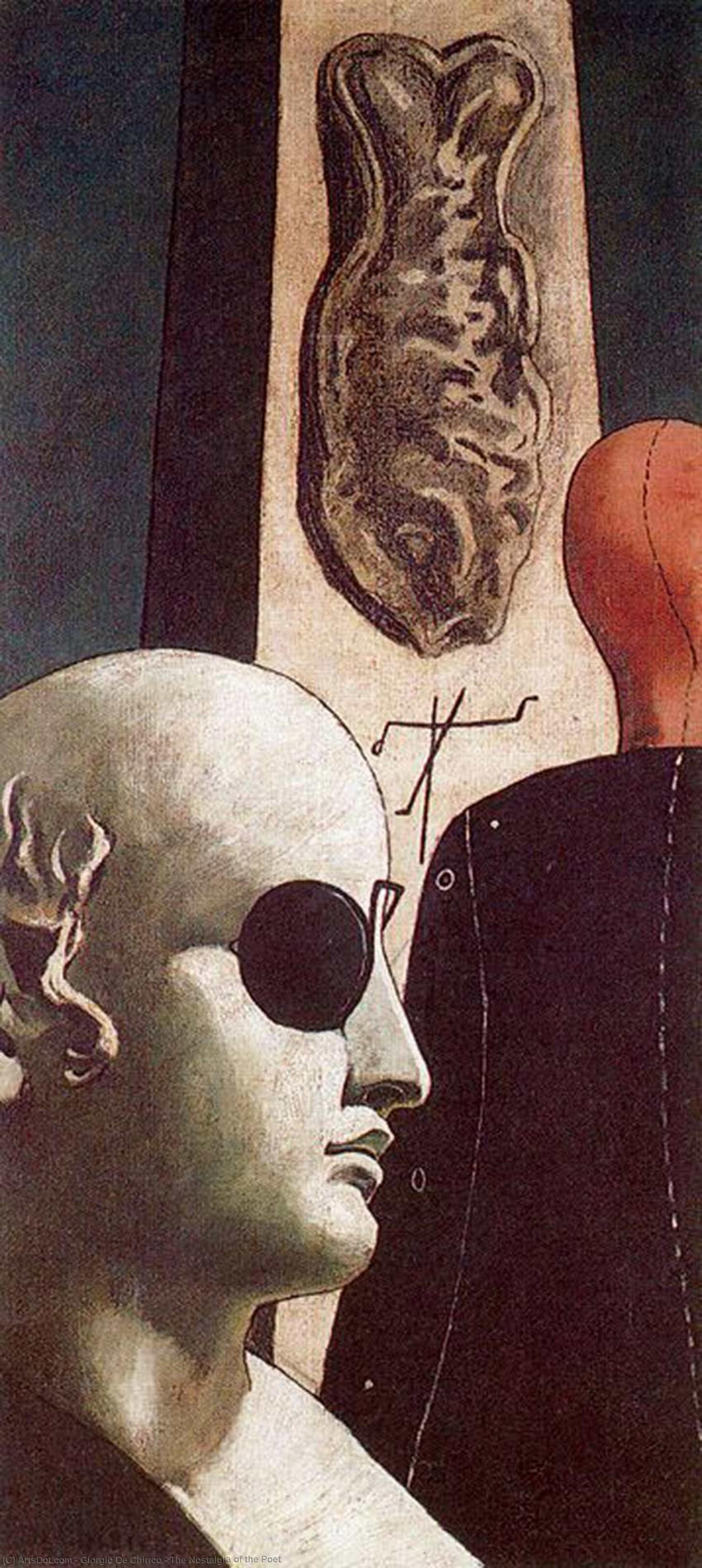 WikiOO.org - Encyclopedia of Fine Arts - Lukisan, Artwork Giorgio De Chirico - The Nostalgia of the Poet