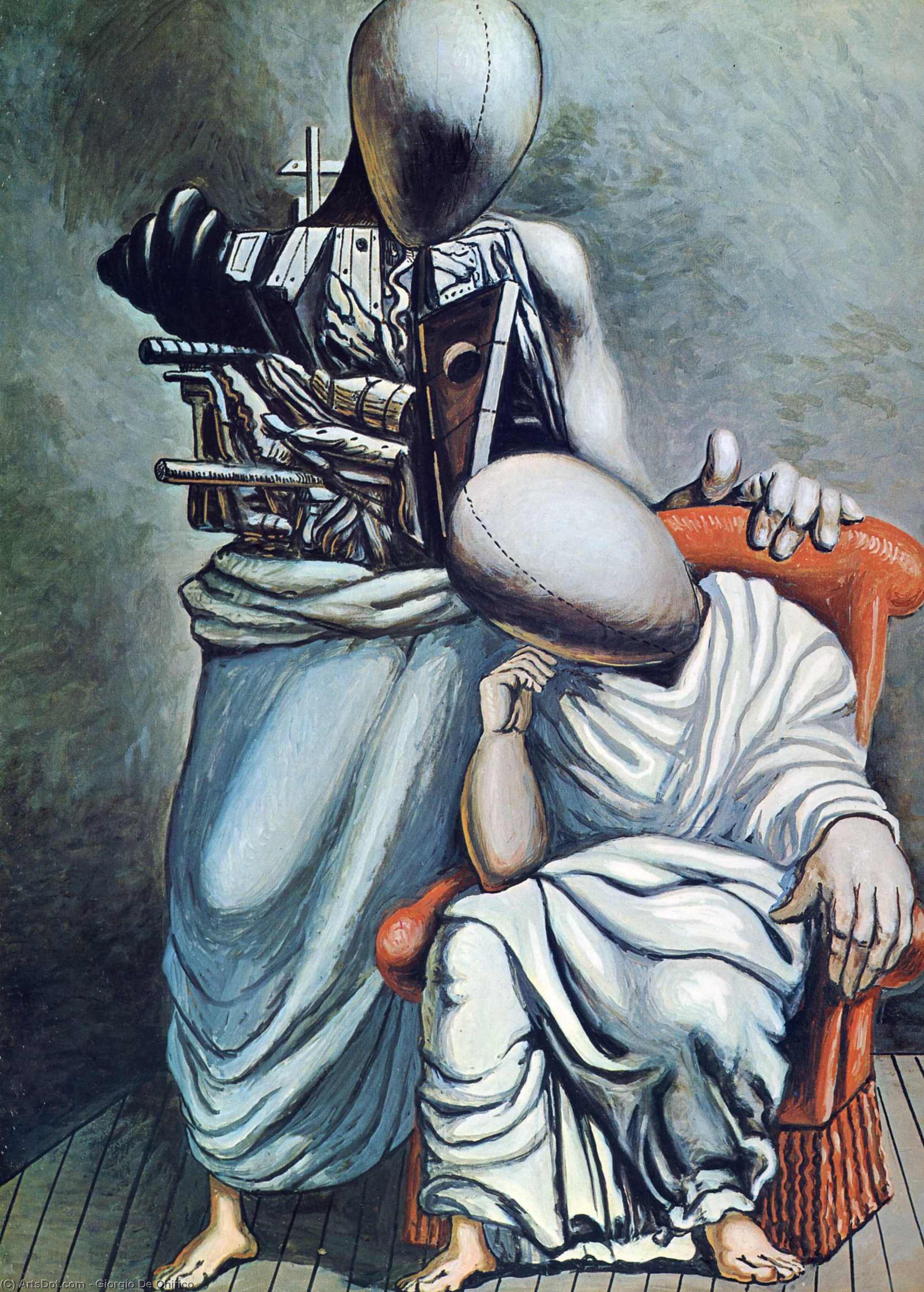 WikiOO.org - Encyclopedia of Fine Arts - Lukisan, Artwork Giorgio De Chirico - The one consolation