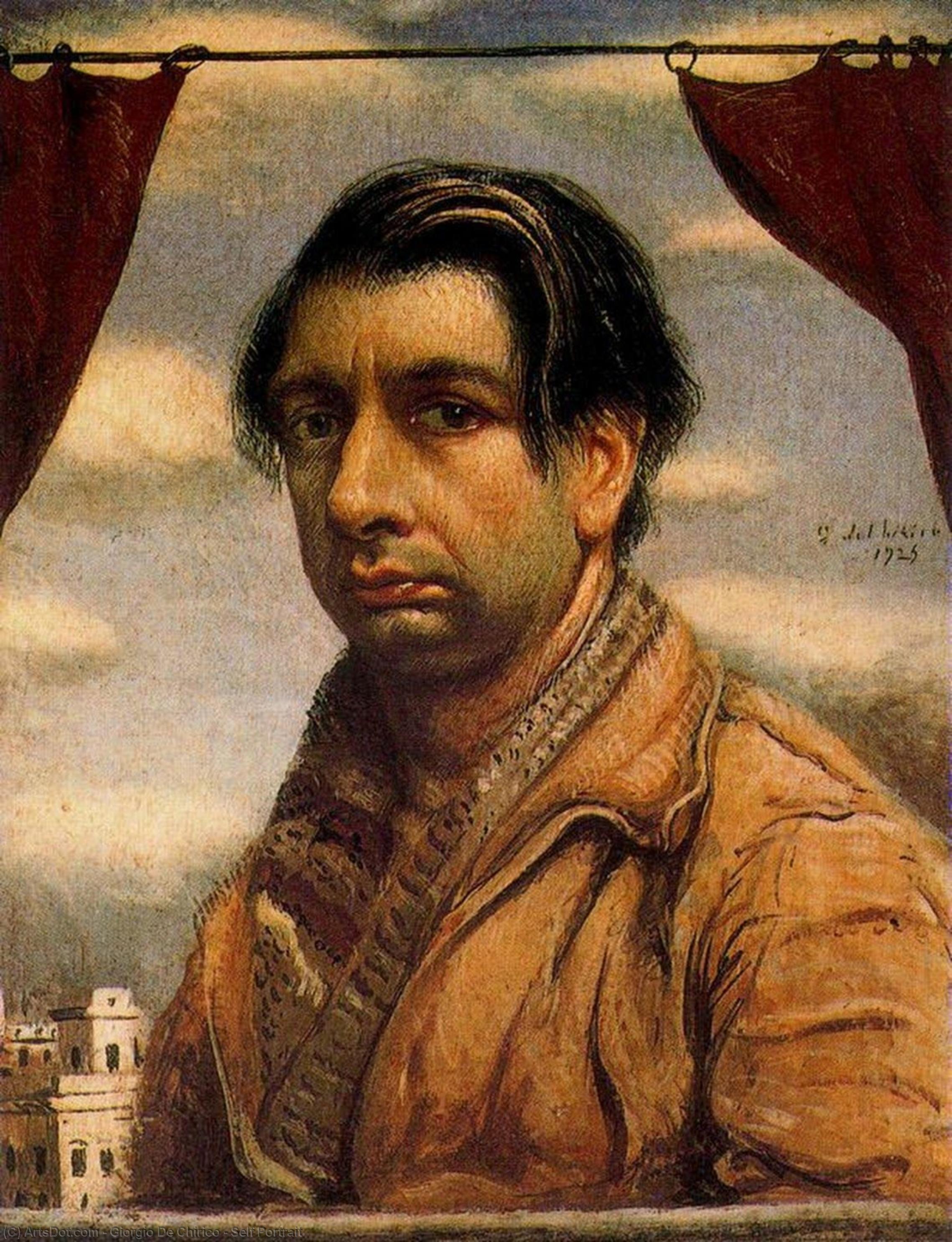 WikiOO.org - Encyclopedia of Fine Arts - Maleri, Artwork Giorgio De Chirico - Self Portrait