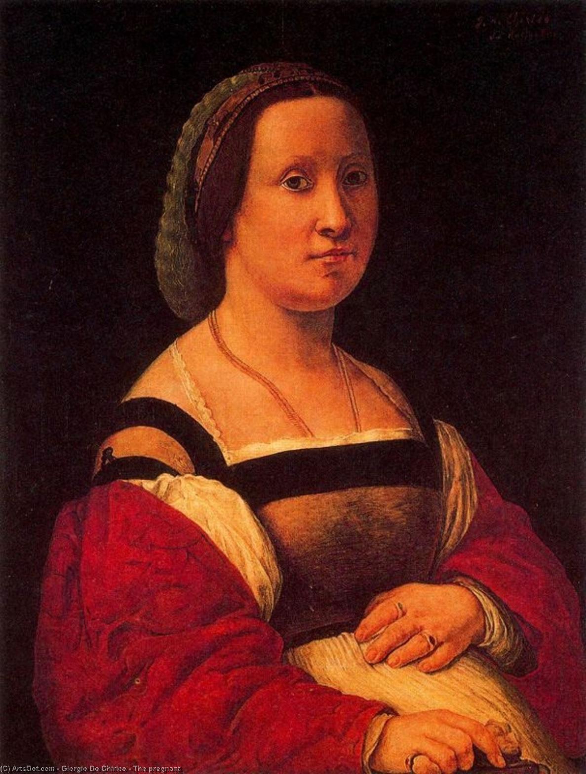 WikiOO.org - Encyclopedia of Fine Arts - Maleri, Artwork Giorgio De Chirico - The pregnant
