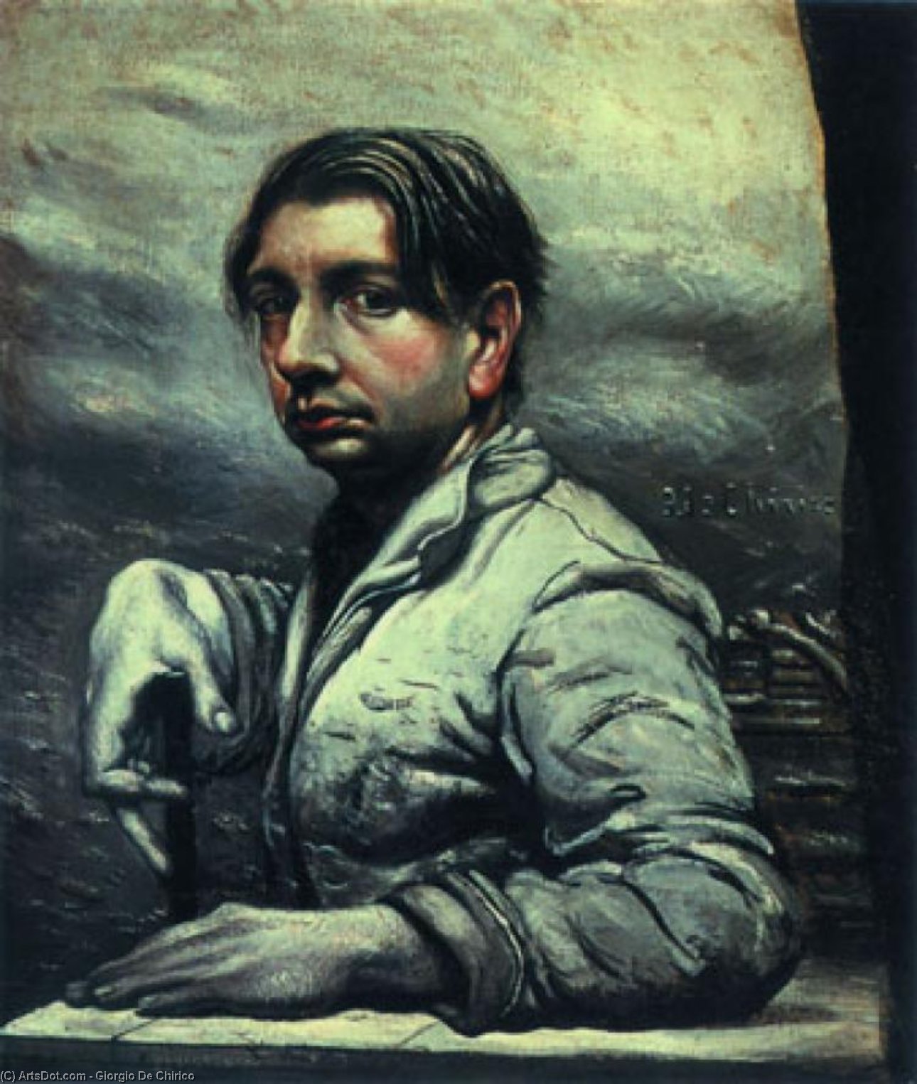 WikiOO.org - Енциклопедия за изящни изкуства - Живопис, Произведения на изкуството Giorgio De Chirico - Self Portrait