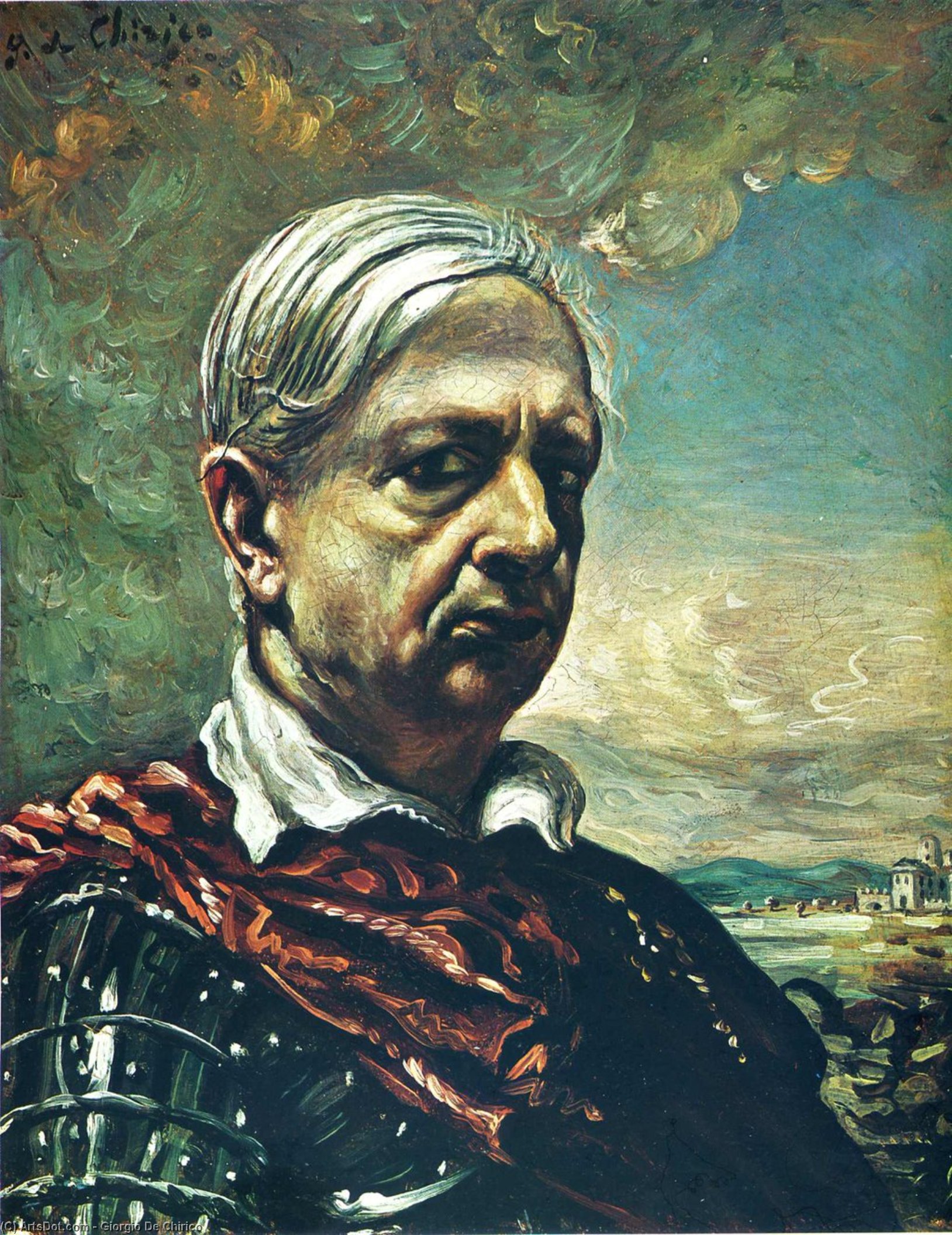 WikiOO.org - Encyclopedia of Fine Arts - Maľba, Artwork Giorgio De Chirico - Self Portrait