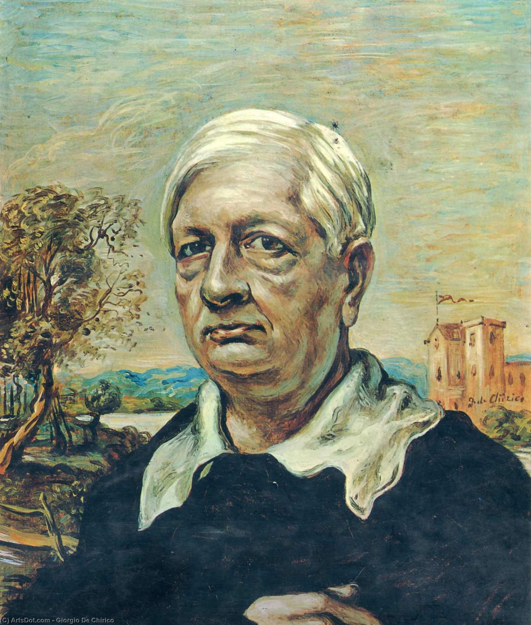 WikiOO.org - Encyclopedia of Fine Arts - Maleri, Artwork Giorgio De Chirico - Self Portrait (8)