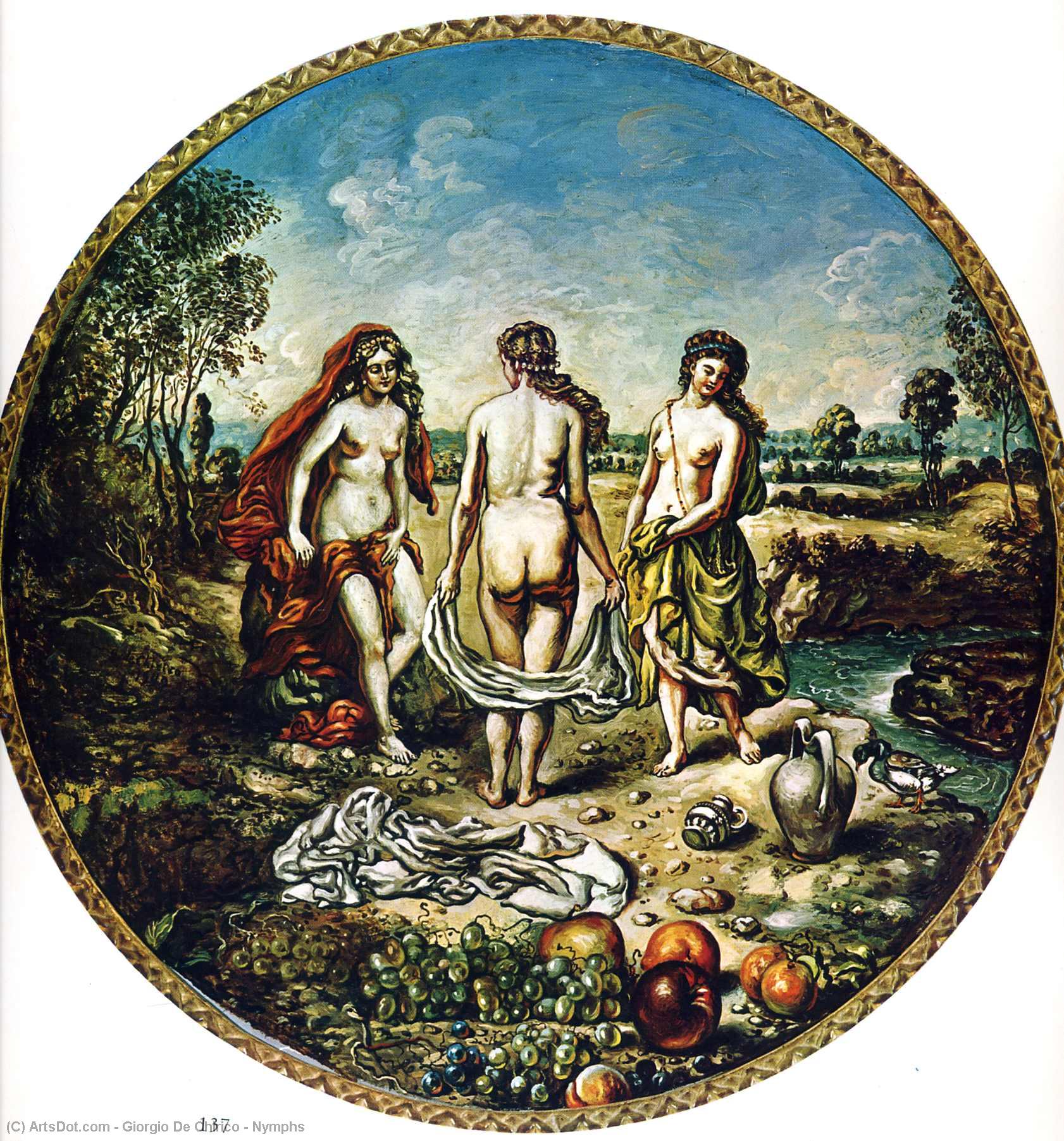 WikiOO.org - 百科事典 - 絵画、アートワーク Giorgio De Chirico - ニンフ