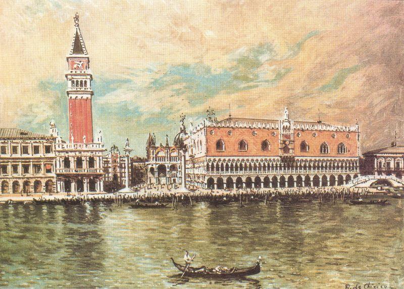 Wikioo.org - The Encyclopedia of Fine Arts - Painting, Artwork by Giorgio De Chirico - Plazzo Ducale (Venice)
