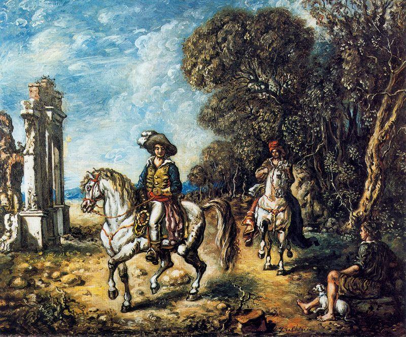 Wikioo.org - The Encyclopedia of Fine Arts - Painting, Artwork by Giorgio De Chirico - Riders