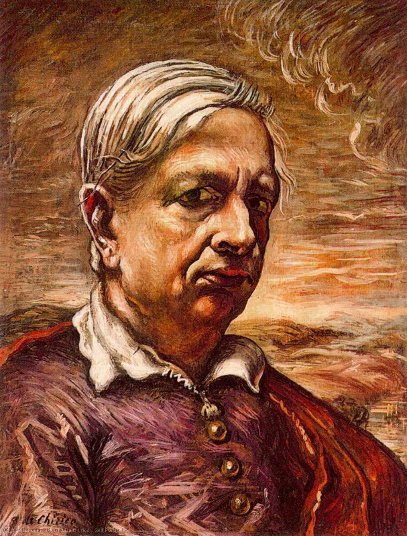 WikiOO.org - Encyclopedia of Fine Arts - Maleri, Artwork Giorgio De Chirico - Self Portrait (9)