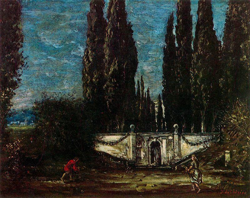 Wikioo.org - The Encyclopedia of Fine Arts - Painting, Artwork by Giorgio De Chirico - Villa Falconieri