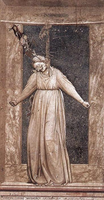 WikiOO.org - Encyclopedia of Fine Arts - Schilderen, Artwork Giotto Di Bondone - Desperation