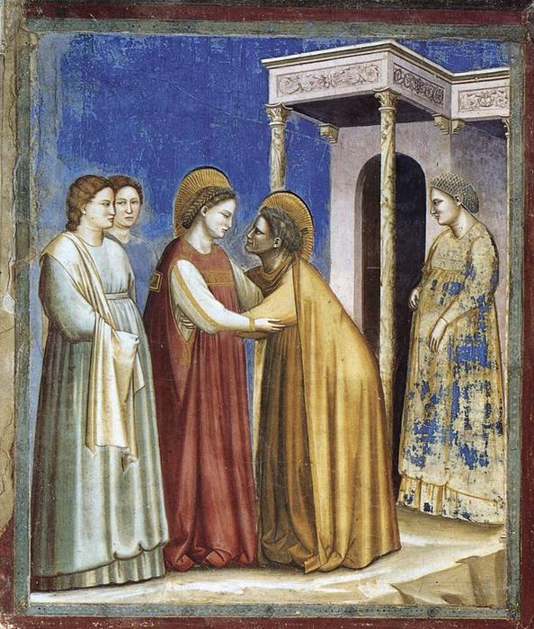 Wikioo.org - The Encyclopedia of Fine Arts - Painting, Artwork by Giotto Di Bondone - Visitation
