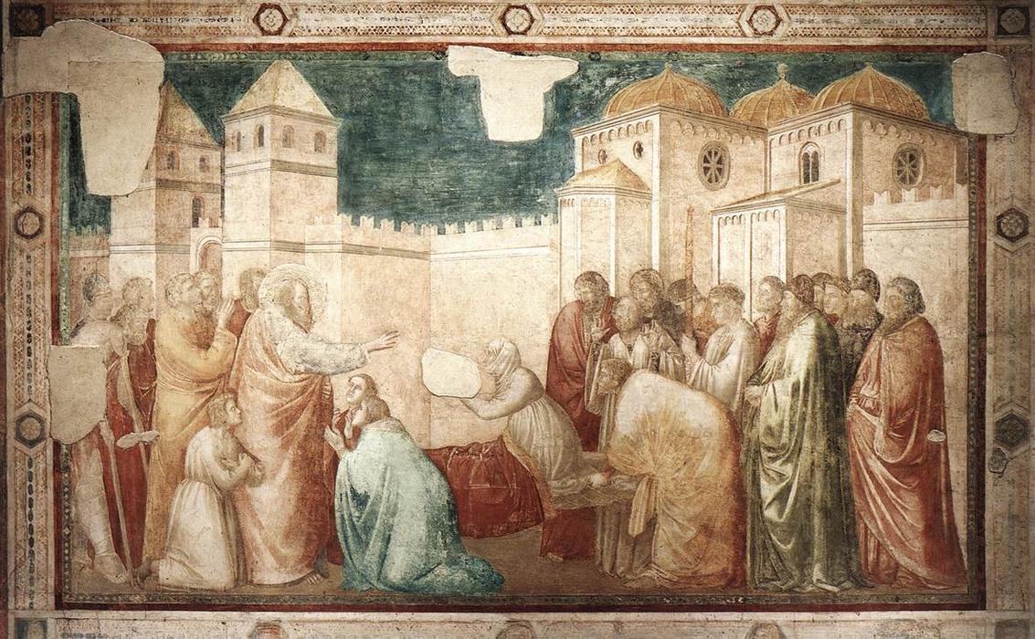 Wikioo.org - สารานุกรมวิจิตรศิลป์ - จิตรกรรม Giotto Di Bondone - Raising of Drusiana