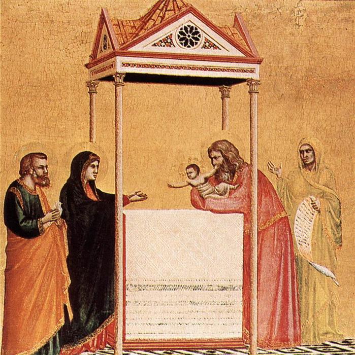 Wikioo.org – L'Enciclopedia delle Belle Arti - Pittura, Opere di Giotto Di Bondone - il presentazione del gesù bambino nel tempio