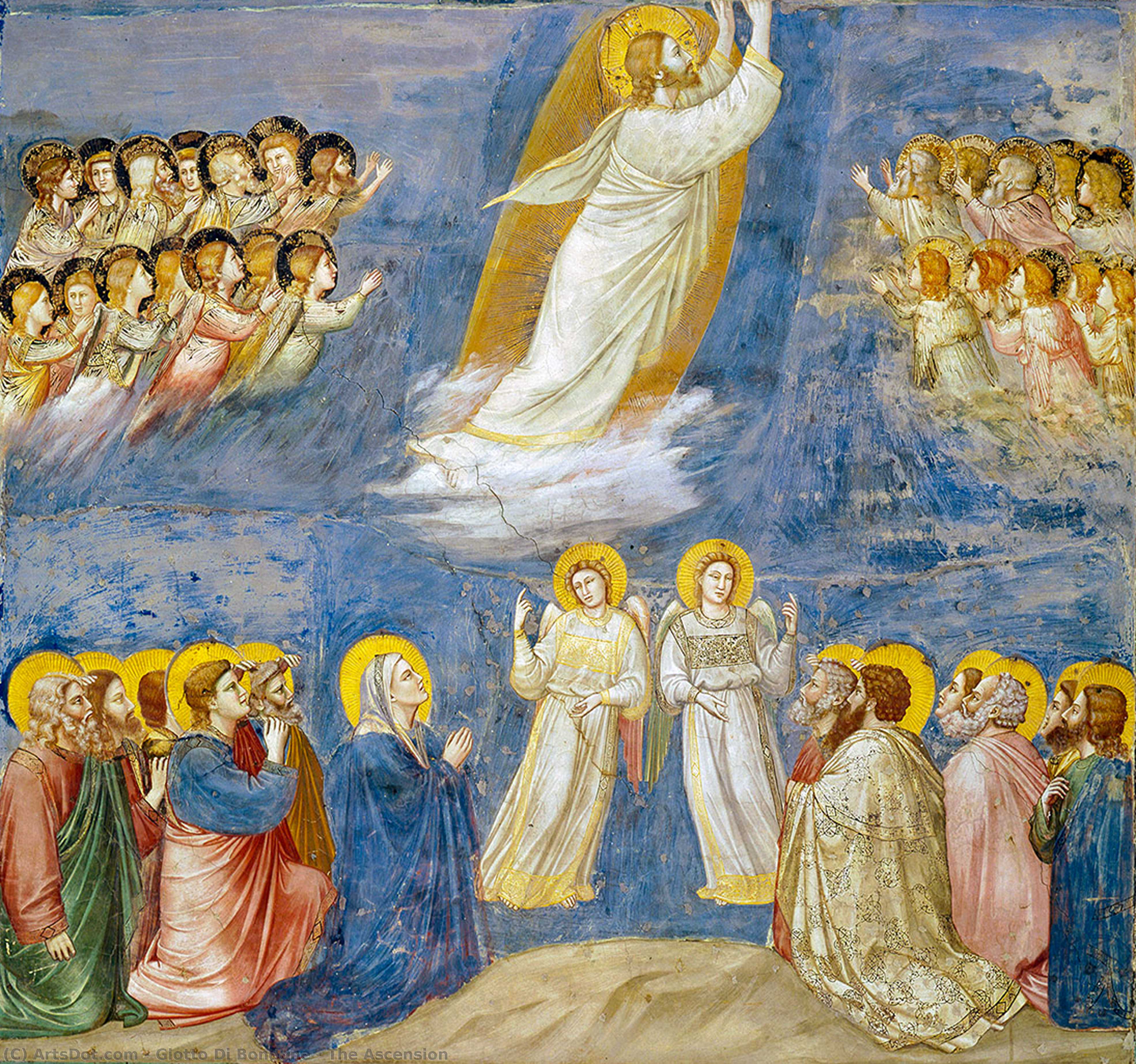 Wikioo.org - The Encyclopedia of Fine Arts - Painting, Artwork by Giotto Di Bondone - The Ascension