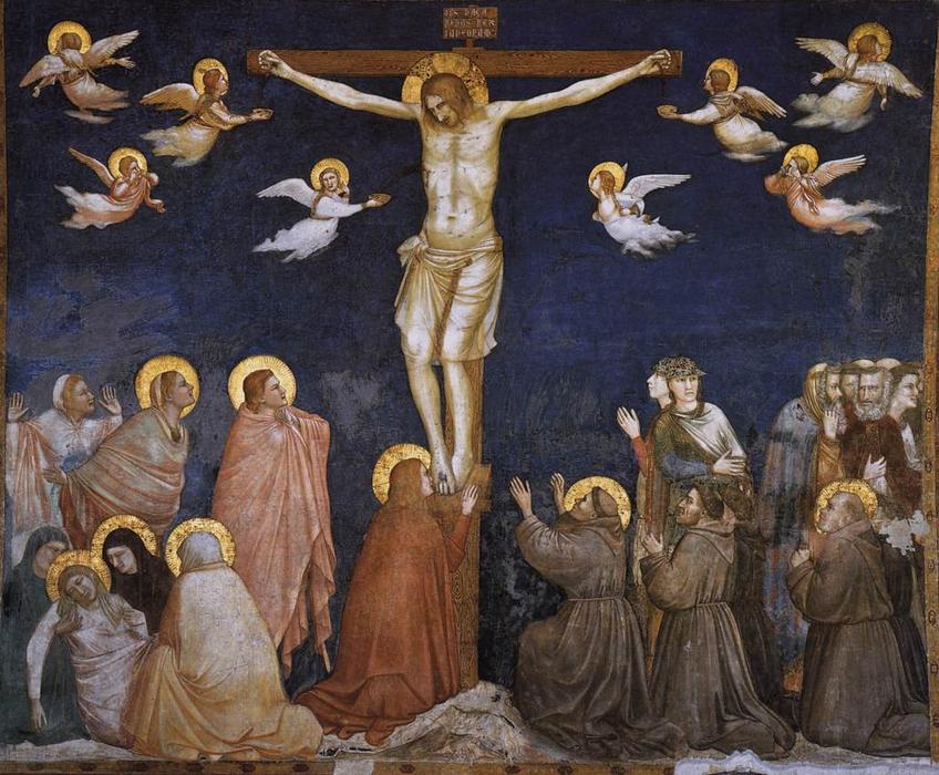 Wikioo.org - Bách khoa toàn thư về mỹ thuật - Vẽ tranh, Tác phẩm nghệ thuật Giotto Di Bondone - The Crucifixion