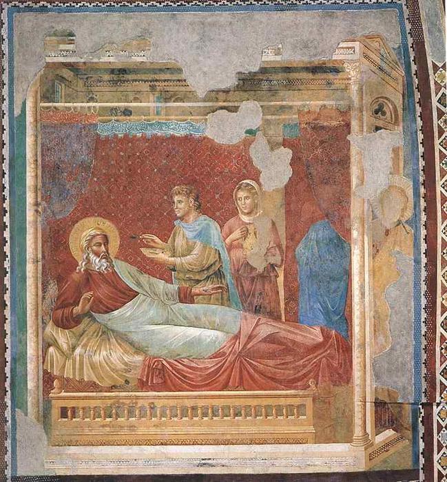 Wikioo.org – La Enciclopedia de las Bellas Artes - Pintura, Obras de arte de Giotto Di Bondone - Rechazando Isaac Esaú