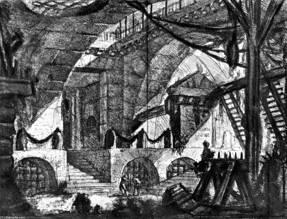 Wikioo.org - The Encyclopedia of Fine Arts - Painting, Artwork by Giovanni Battista Piranesi - The Prisons