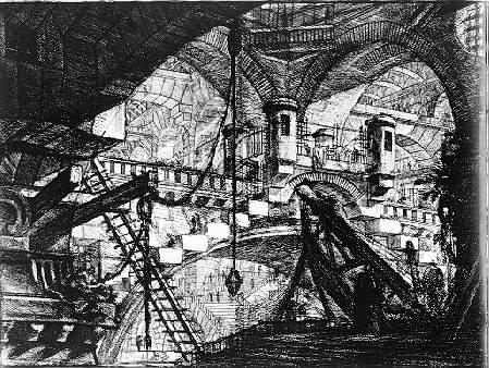 WikiOO.org - Enciklopedija dailės - Tapyba, meno kuriniai Giovanni Battista Piranesi - The Prisons