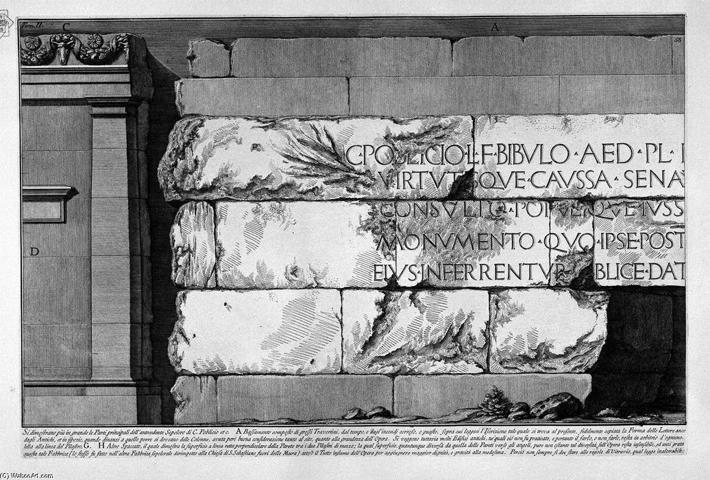 Wikioo.org - The Encyclopedia of Fine Arts - Painting, Artwork by Giovanni Battista Piranesi - The Roman antiquities, t. 2, Plate V