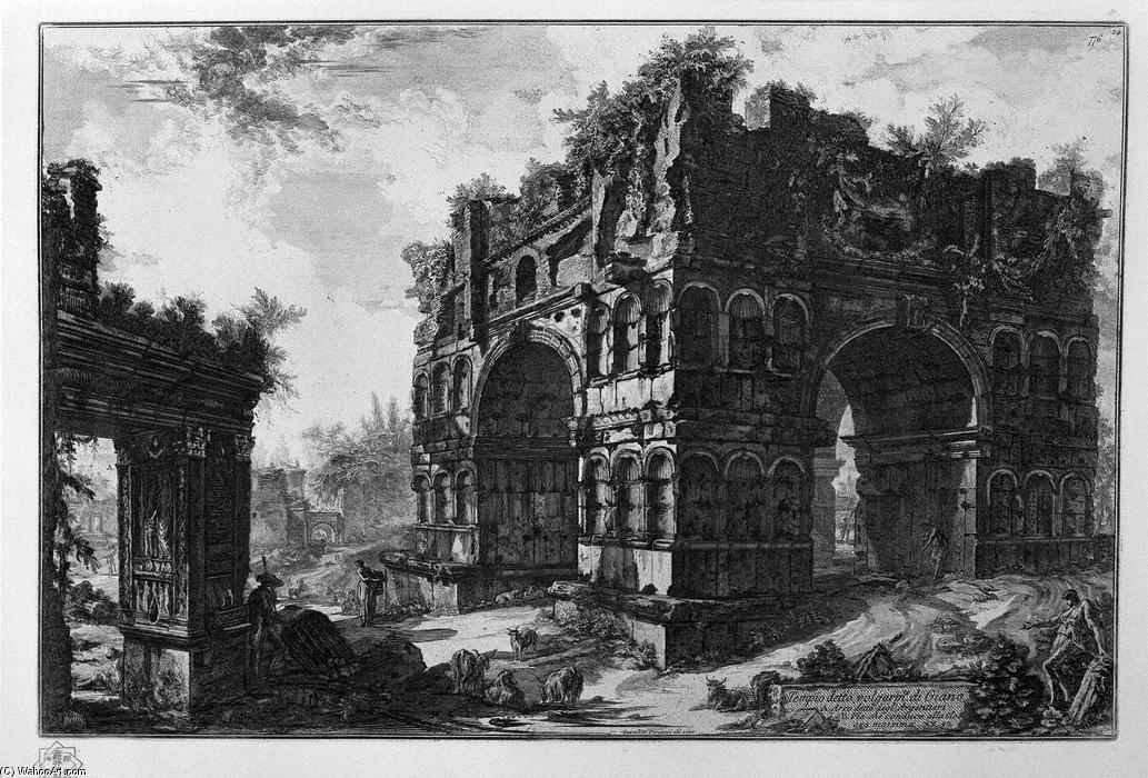 Wikioo.org - The Encyclopedia of Fine Arts - Painting, Artwork by Giovanni Battista Piranesi - Commonly called the Temple of Janus
