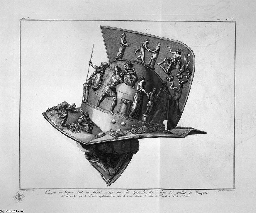 WikiOO.org - Encyclopedia of Fine Arts - Maľba, Artwork Giovanni Battista Piranesi - Elmo and the bronze gladiator