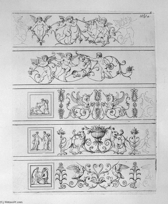 Wikioo.org - Bách khoa toàn thư về mỹ thuật - Vẽ tranh, Tác phẩm nghệ thuật Giovanni Battista Piranesi - Five friezes