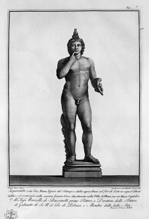 Wikioo.org - The Encyclopedia of Fine Arts - Painting, Artwork by Giovanni Battista Piranesi - Harpocrates