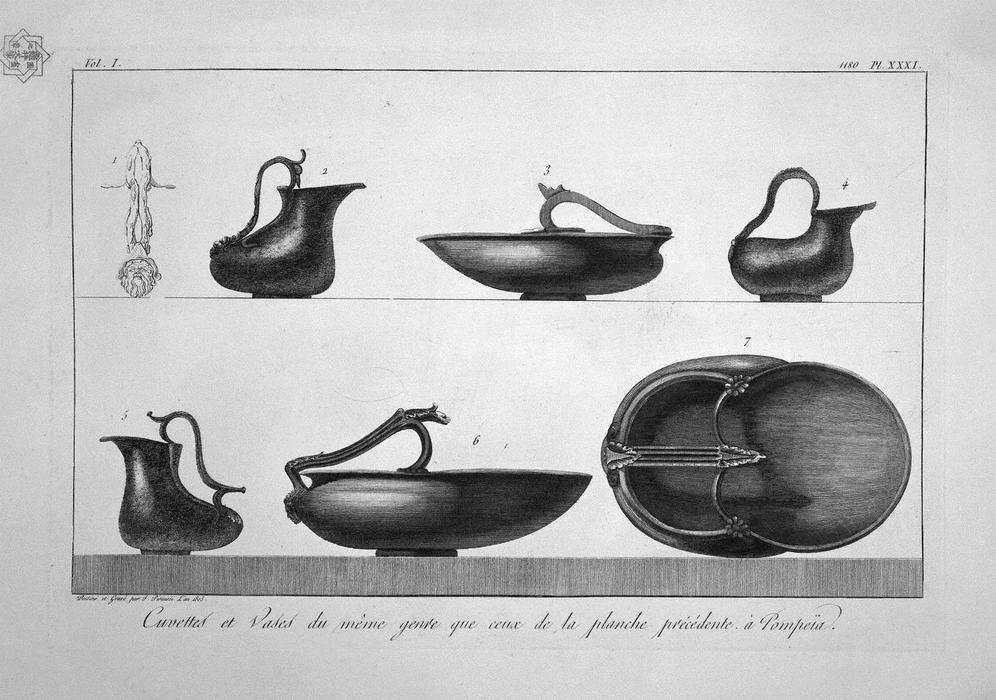 Wikioo.org - Encyklopedia Sztuk Pięknych - Malarstwo, Grafika Giovanni Battista Piranesi - Other similar basins, found in Pompeii