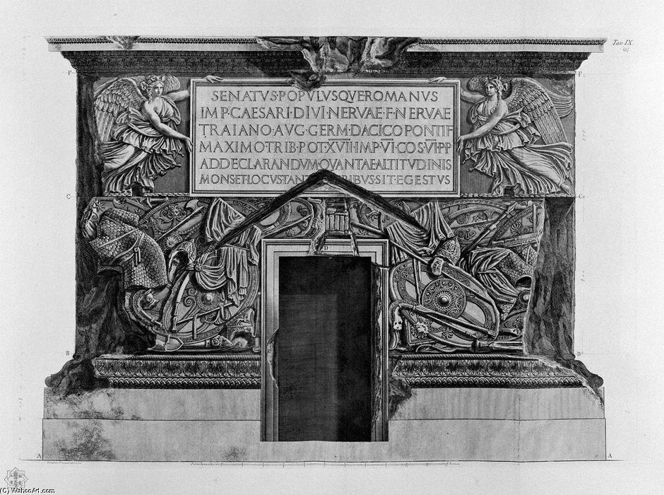 Wikioo.org - สารานุกรมวิจิตรศิลป์ - จิตรกรรม Giovanni Battista Piranesi - Pedestal of Trajan`s Column