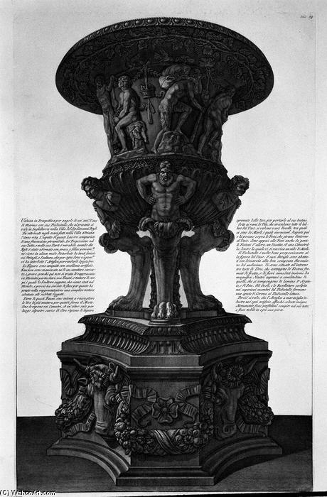 Wikioo.org - The Encyclopedia of Fine Arts - Painting, Artwork by Giovanni Battista Piranesi - Perspective angle of the same vessel