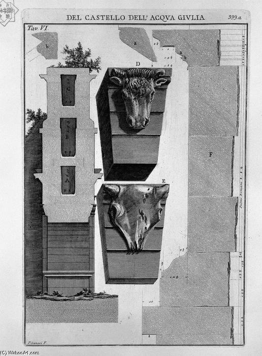 WikiOO.org - Encyclopedia of Fine Arts - Festés, Grafika Giovanni Battista Piranesi - Profile section of the monument