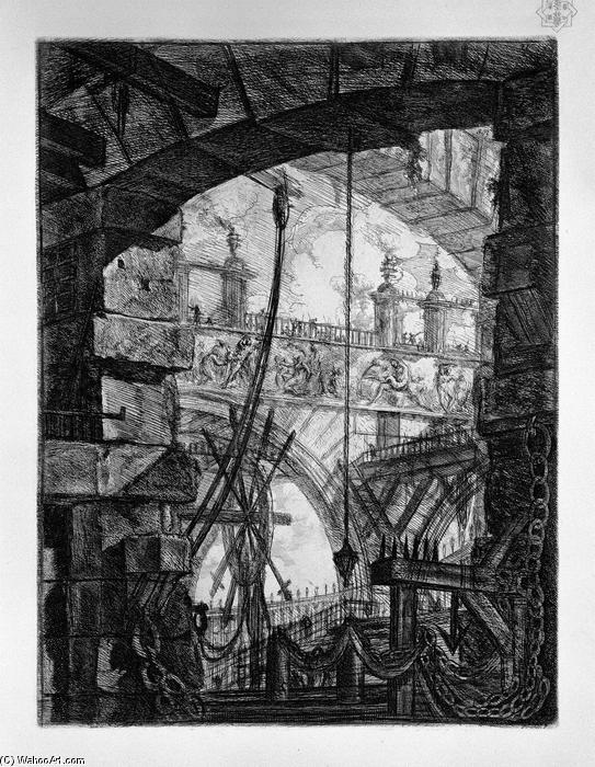 Wikioo.org - The Encyclopedia of Fine Arts - Painting, Artwork by Giovanni Battista Piranesi - The Grand Piazza