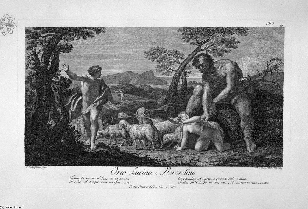 Wikioo.org - The Encyclopedia of Fine Arts - Painting, Artwork by Giovanni Battista Piranesi - The Nereids, by Francesco Albani