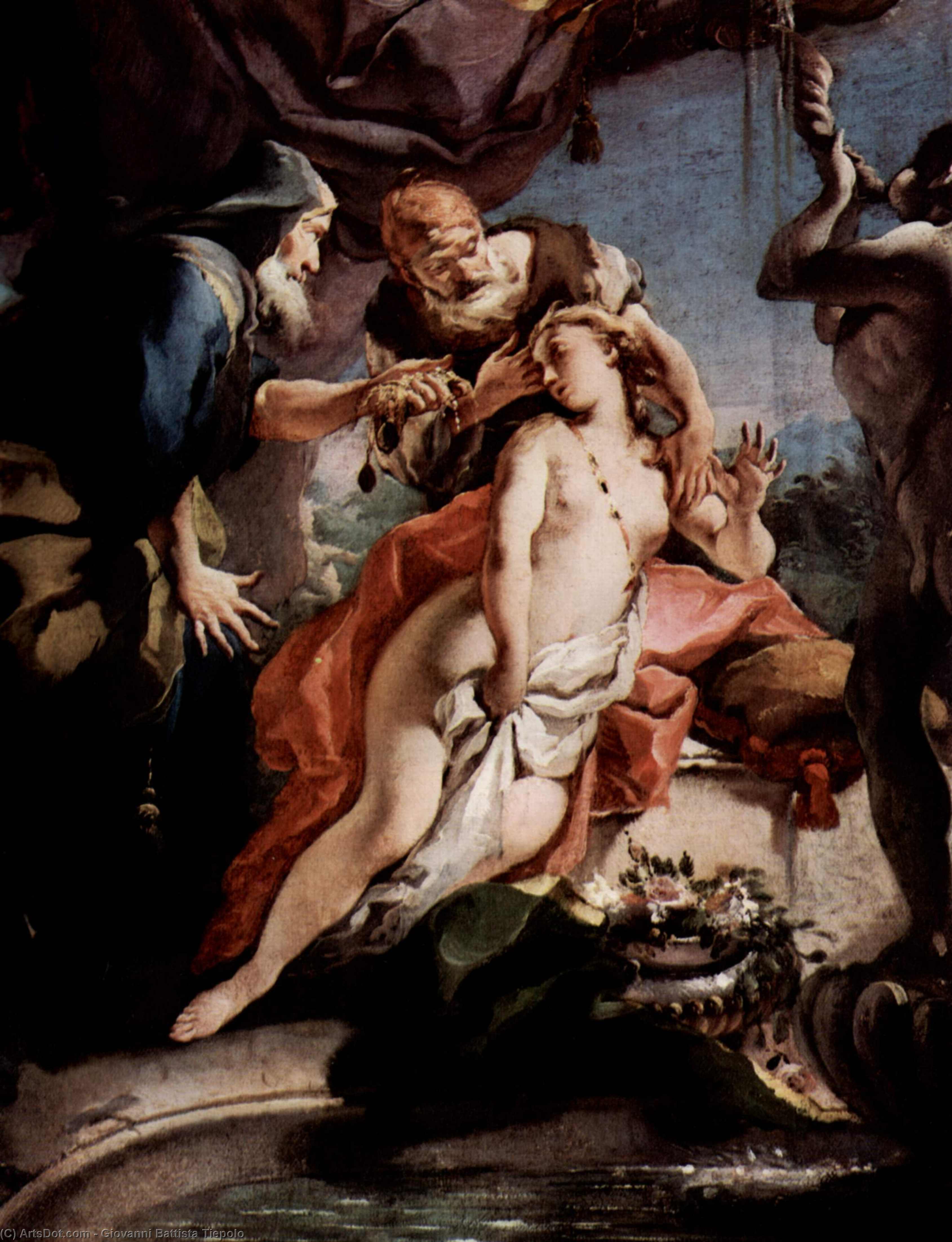 Wikoo.org - موسوعة الفنون الجميلة - اللوحة، العمل الفني Giovanni Battista Tiepolo - Susanna and the Elders