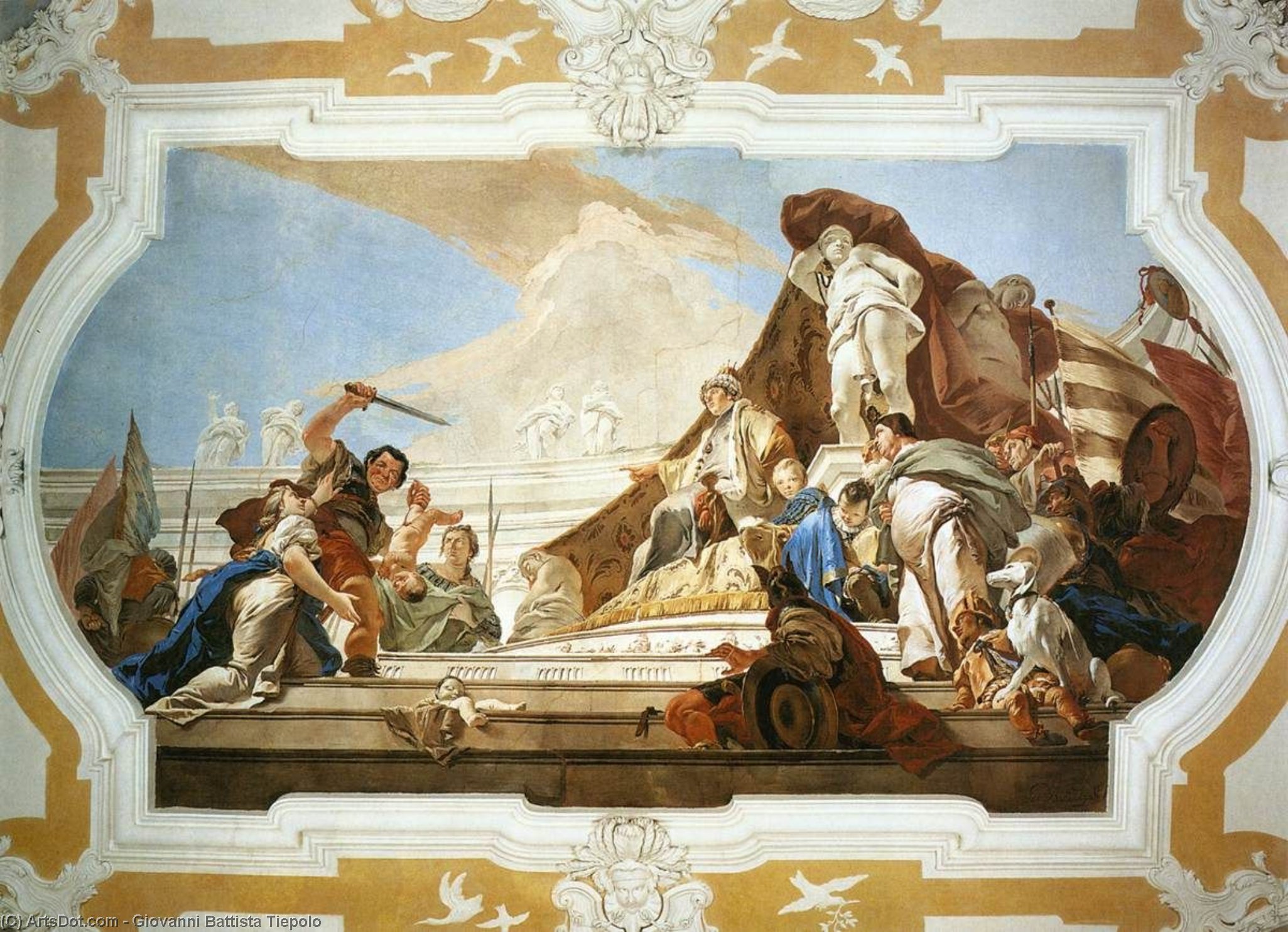 Wikioo.org - The Encyclopedia of Fine Arts - Painting, Artwork by Giovanni Battista Tiepolo - The Judgment of Solomon