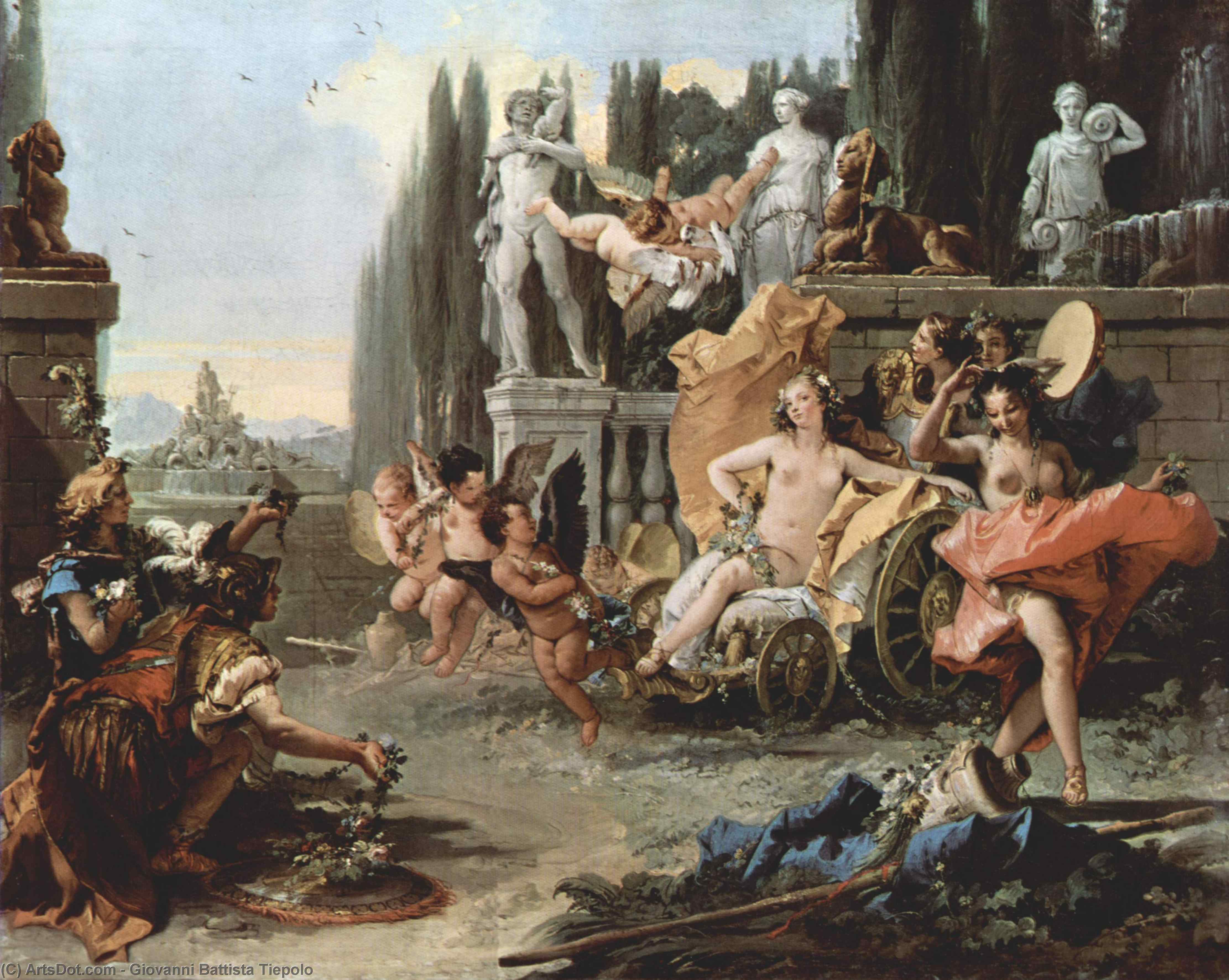 Wikioo.org - The Encyclopedia of Fine Arts - Painting, Artwork by Giovanni Battista Tiepolo - The Triumph of Flora
