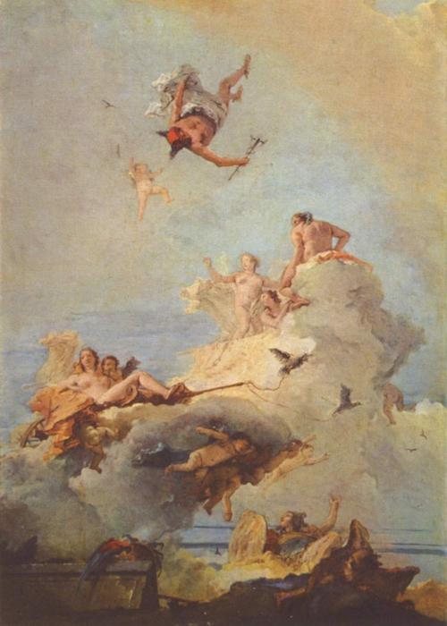 Wikoo.org - موسوعة الفنون الجميلة - اللوحة، العمل الفني Giovanni Battista Tiepolo - Olymp