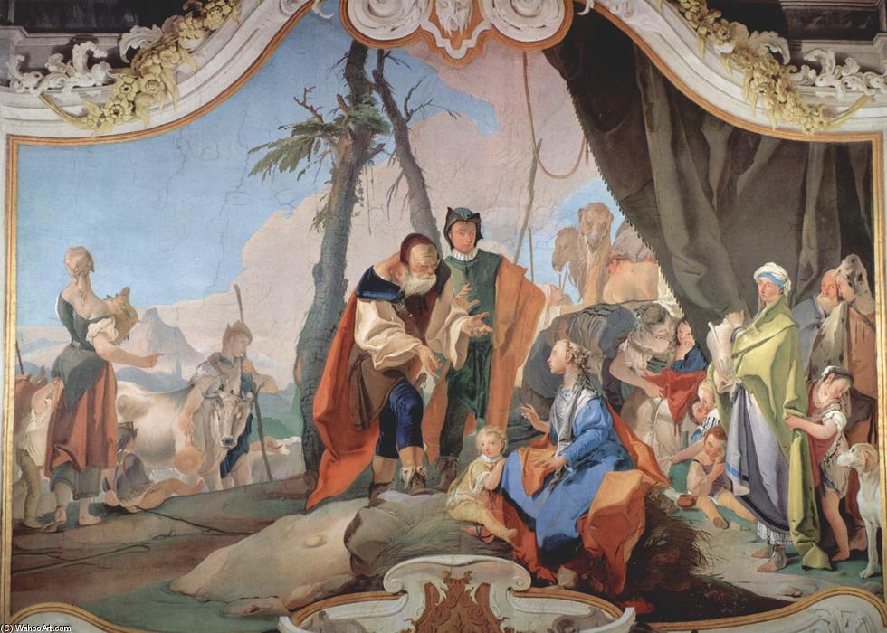 Wikioo.org - สารานุกรมวิจิตรศิลป์ - จิตรกรรม Giovanni Battista Tiepolo - Rachel Hiding the Idols