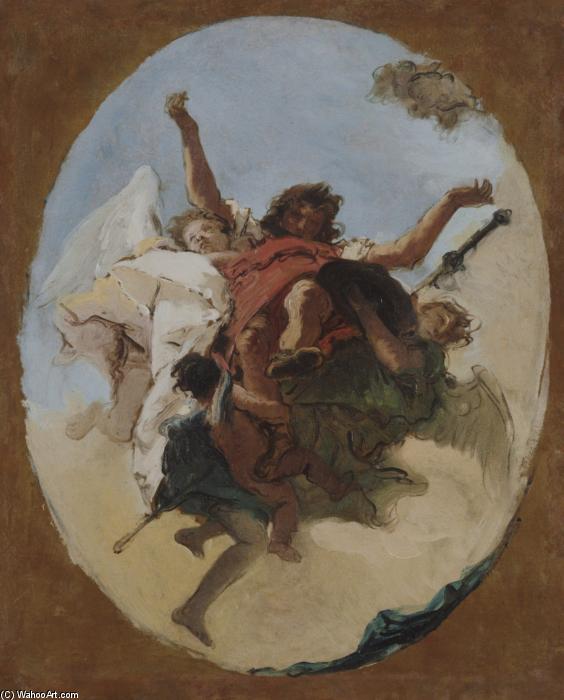 Wikioo.org - The Encyclopedia of Fine Arts - Painting, Artwork by Giovanni Battista Tiepolo - The Apotheosis of Saint Roch