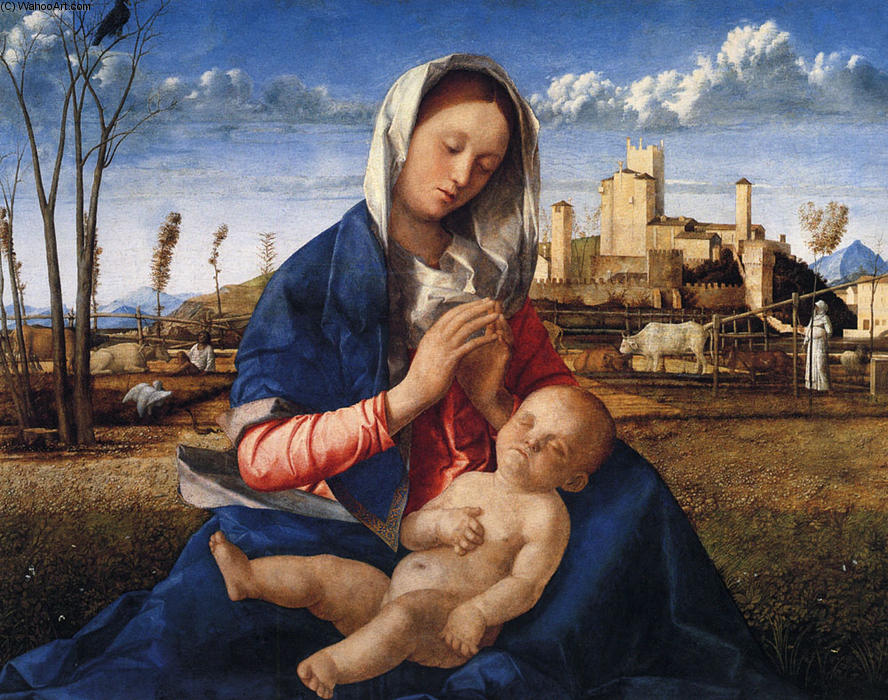 WikiOO.org – 美術百科全書 - 繪畫，作品 Giovanni Bellini - 圣母子