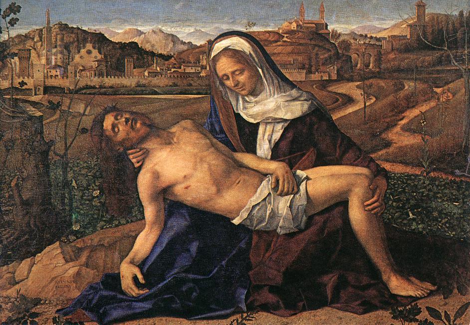 Wikioo.org - The Encyclopedia of Fine Arts - Painting, Artwork by Giovanni Bellini - Pieta
