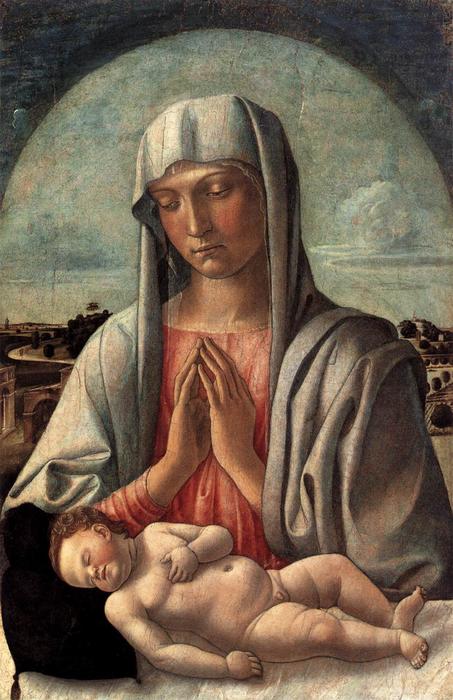 WikiOO.org – 美術百科全書 - 繪畫，作品 Giovanni Bellini - 麦当娜和儿童