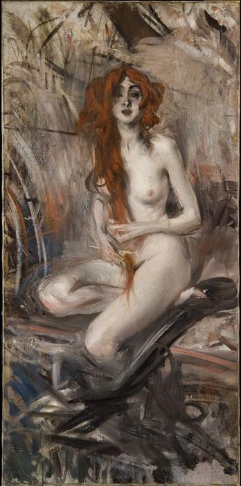 Wikioo.org - The Encyclopedia of Fine Arts - Painting, Artwork by Giovanni Boldini - Nude