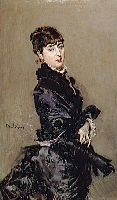 Wikioo.org - The Encyclopedia of Fine Arts - Painting, Artwork by Giovanni Boldini - Portrait of Cecilia de Madrazo