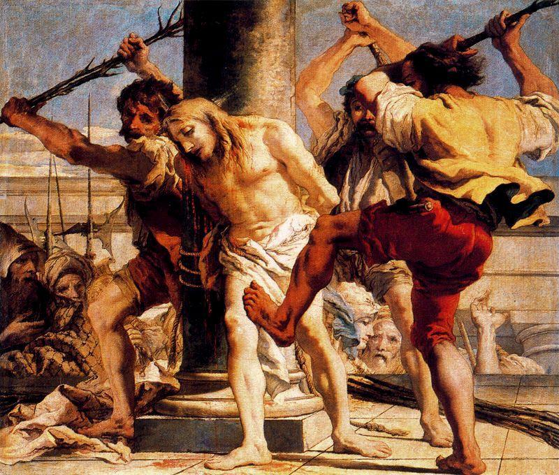 Wikioo.org - The Encyclopedia of Fine Arts - Painting, Artwork by Giovanni Domenico Tiepolo - Flagellation